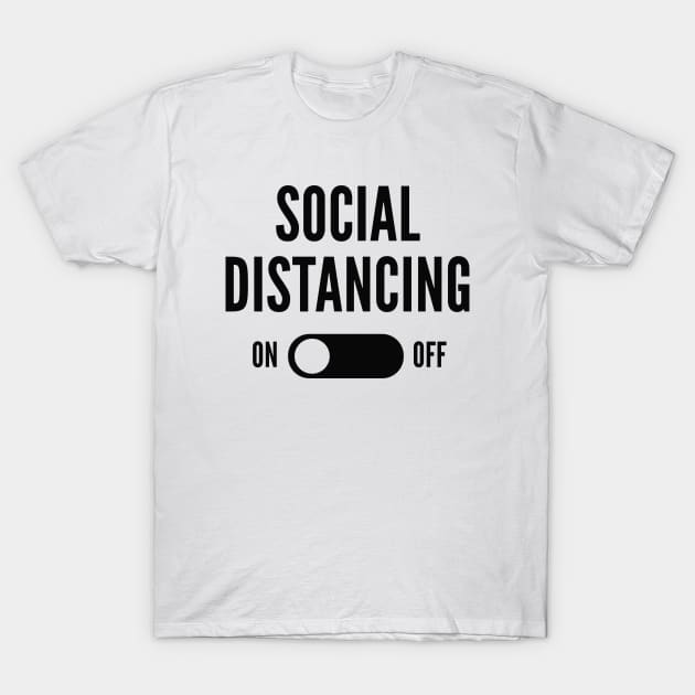 Social Distancing On T-Shirt by LuckyFoxDesigns